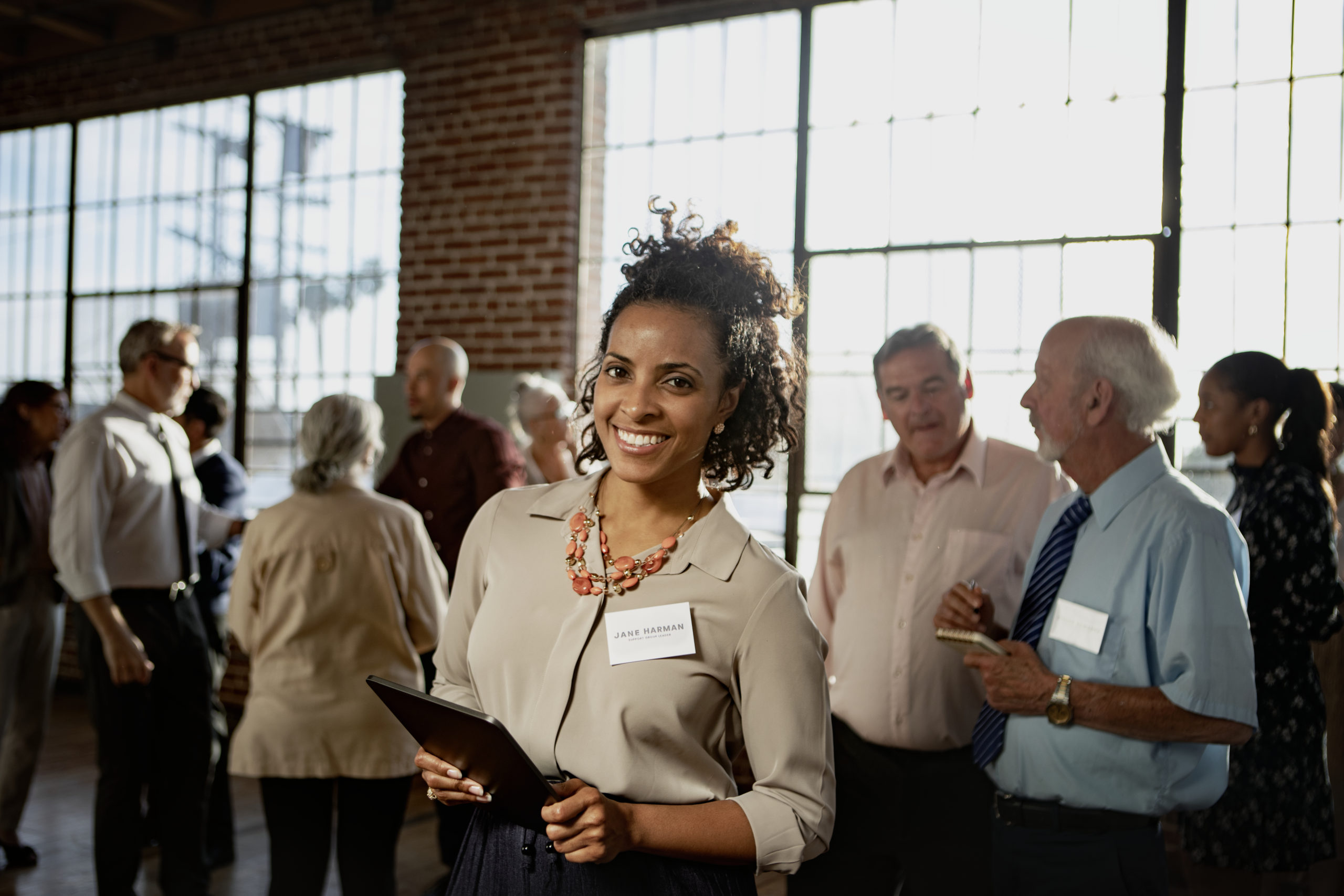 Businesspeople in a business conference